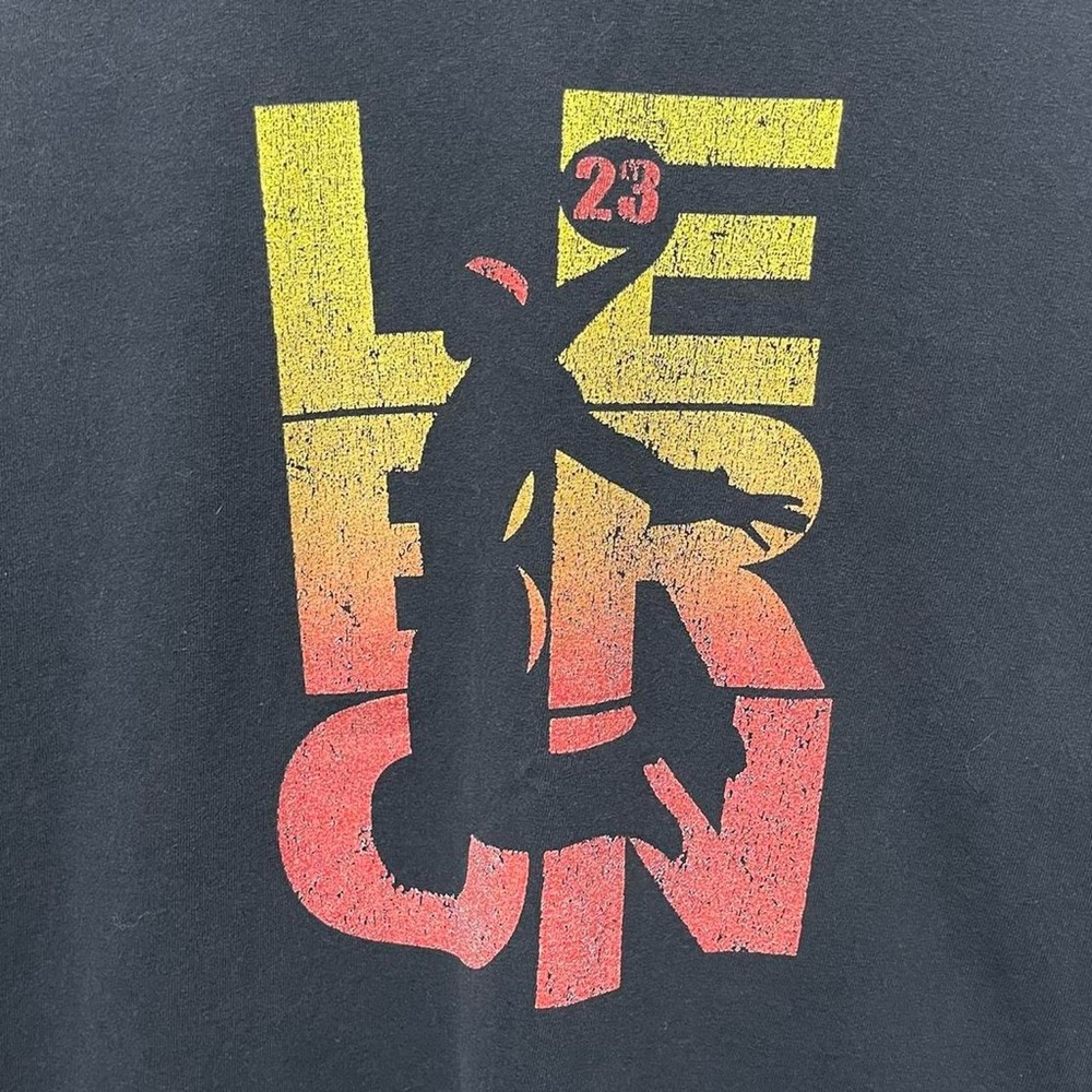 LeBron James NBA basketball graphic short sleeve heat Lakers Cavaliers T-shirt - Picture 2 of 6